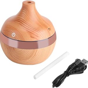 USB LED Wooden Humidifier Touch Grain Aroma Air Purifier Oil Diffuser